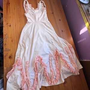 Frilly and frocks sleeveless fancy maxi dress